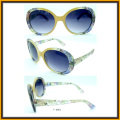 Venda quente flor padrão Frame óculos de sol plásticos (F6861)